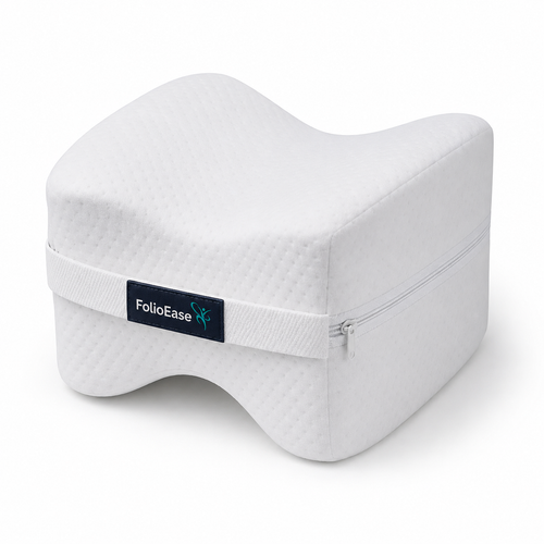 Ergonomic memory foam knee cushion