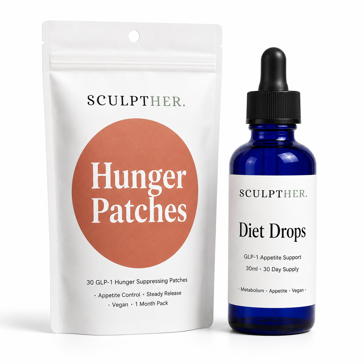 GLP-1 Hunger Suppressing Patches & Diet Drops